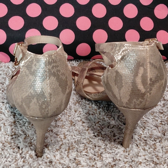 G by Guess Metallic Strappy Heels - Picture 5 of 7